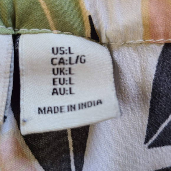 RACHEL ZOE Women's Large Floral Botanical Shorts Polyester Unlined - Picture 7 of 8